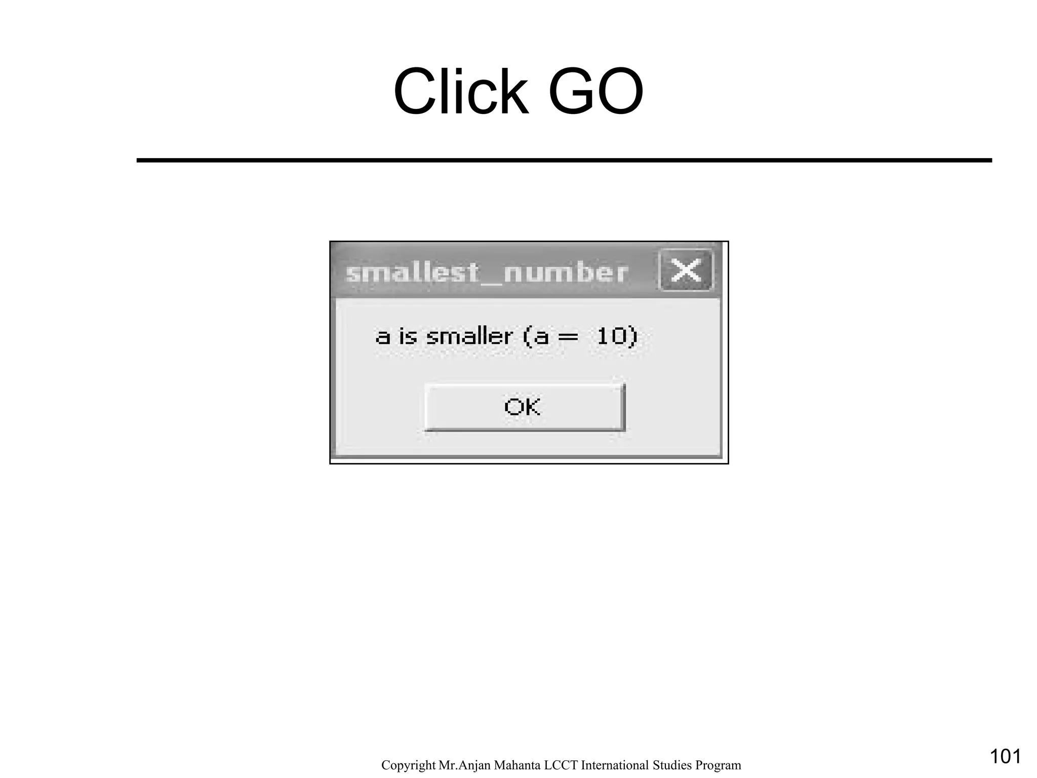 101CopyrightMr.Anjan Mahanta LCCTInternational Studies Program
Click GO
 