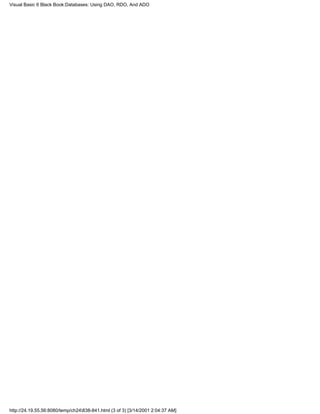 Visual Basic 6 Black Book:Databases: Using DAO, RDO, And ADO




http://24.19.55.56:8080/temp/ch24838-841.html (3 of 3) [3/14/2001 2:04:37 AM]
 