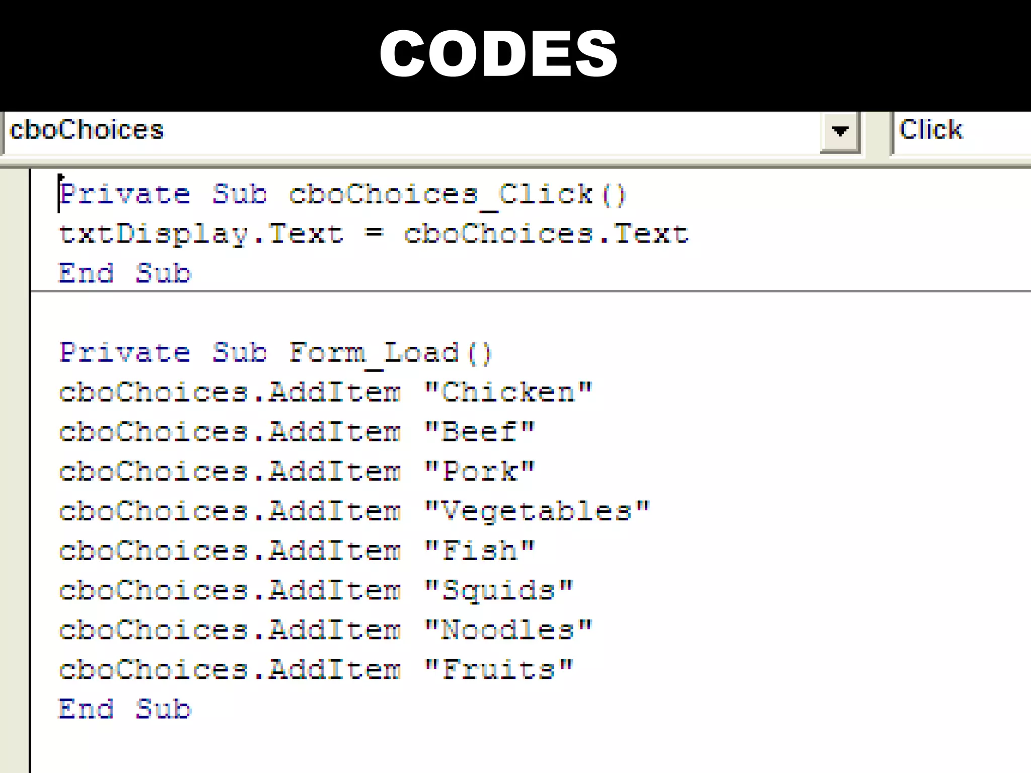 Visual Basic Codes And Screen Designs | PPT
