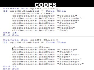 Visual Basic Codes And Screen Designs | PPT