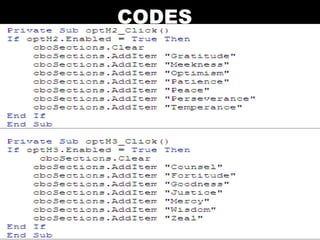 Visual Basic Codes And Screen Designs | PPT