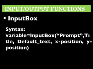 Visual Basic Codes And Screen Designs | PPT
