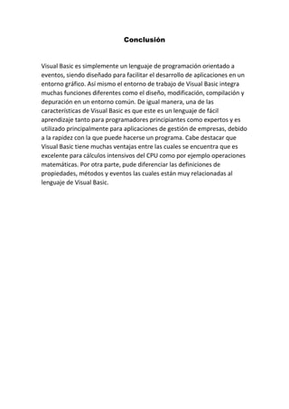 Fundamentos de Visual Basic | PDF