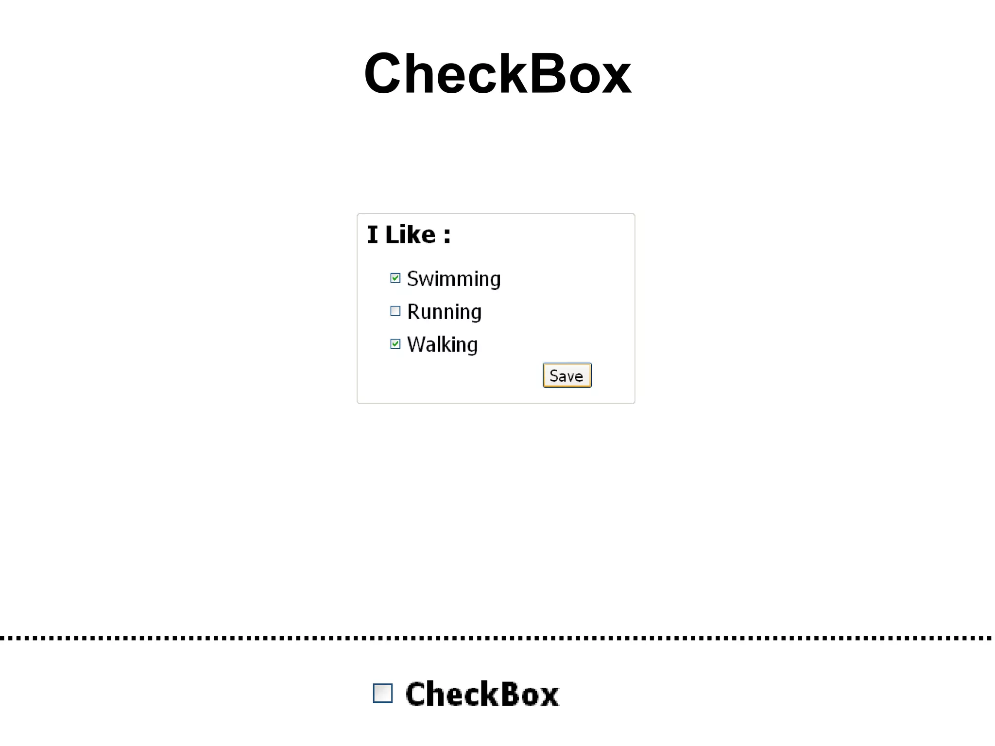 CheckBox
 
