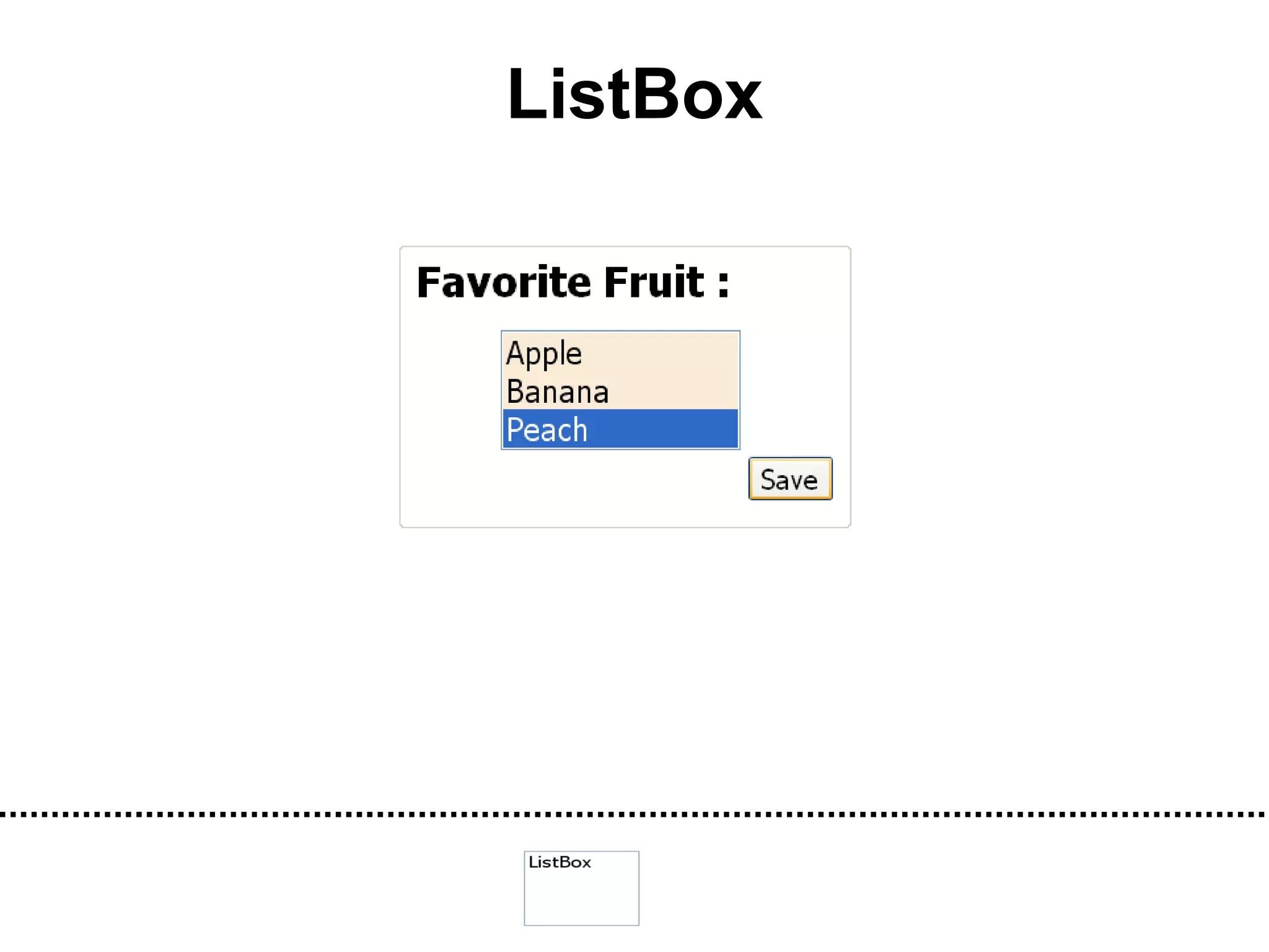 ListBox
 