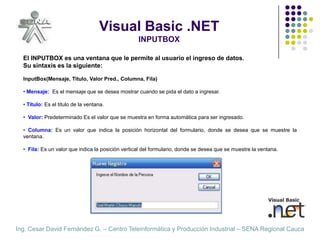 Visual basic-net | PPTX