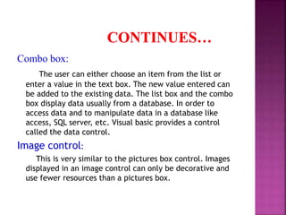 Visual basic programming | PPTX