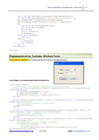 Manual Visual Basic .NET SQL Server paso a paso | PDF