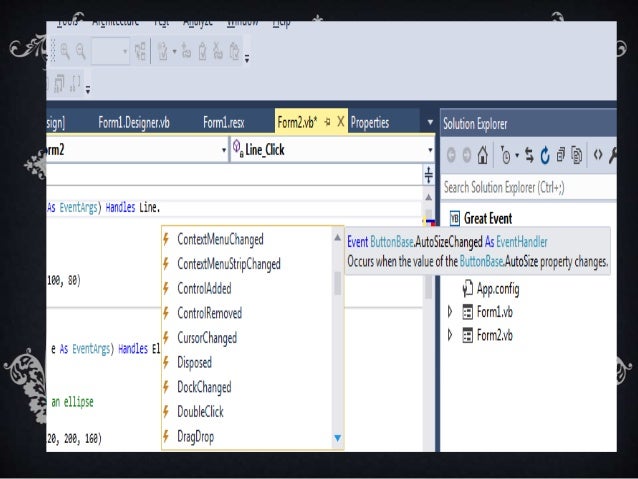 Visual Basic –User Interface- V