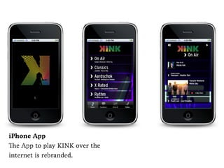 iPhone App
The App to play KINK over the
internet is rebranded.
 