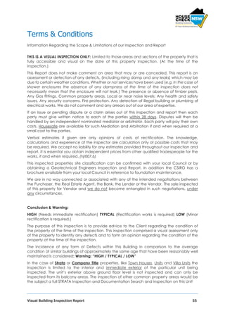 Visual Property Inspection Report Example Visual Building Inspection Report - House Check NSW | PDF