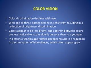 Visual changes in aging | PPT