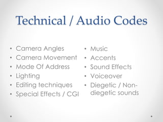 An introduction to visual codes (MS1) | PPT