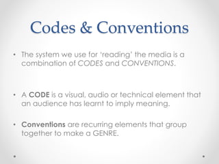 An introduction to visual codes (MS1) | PPT