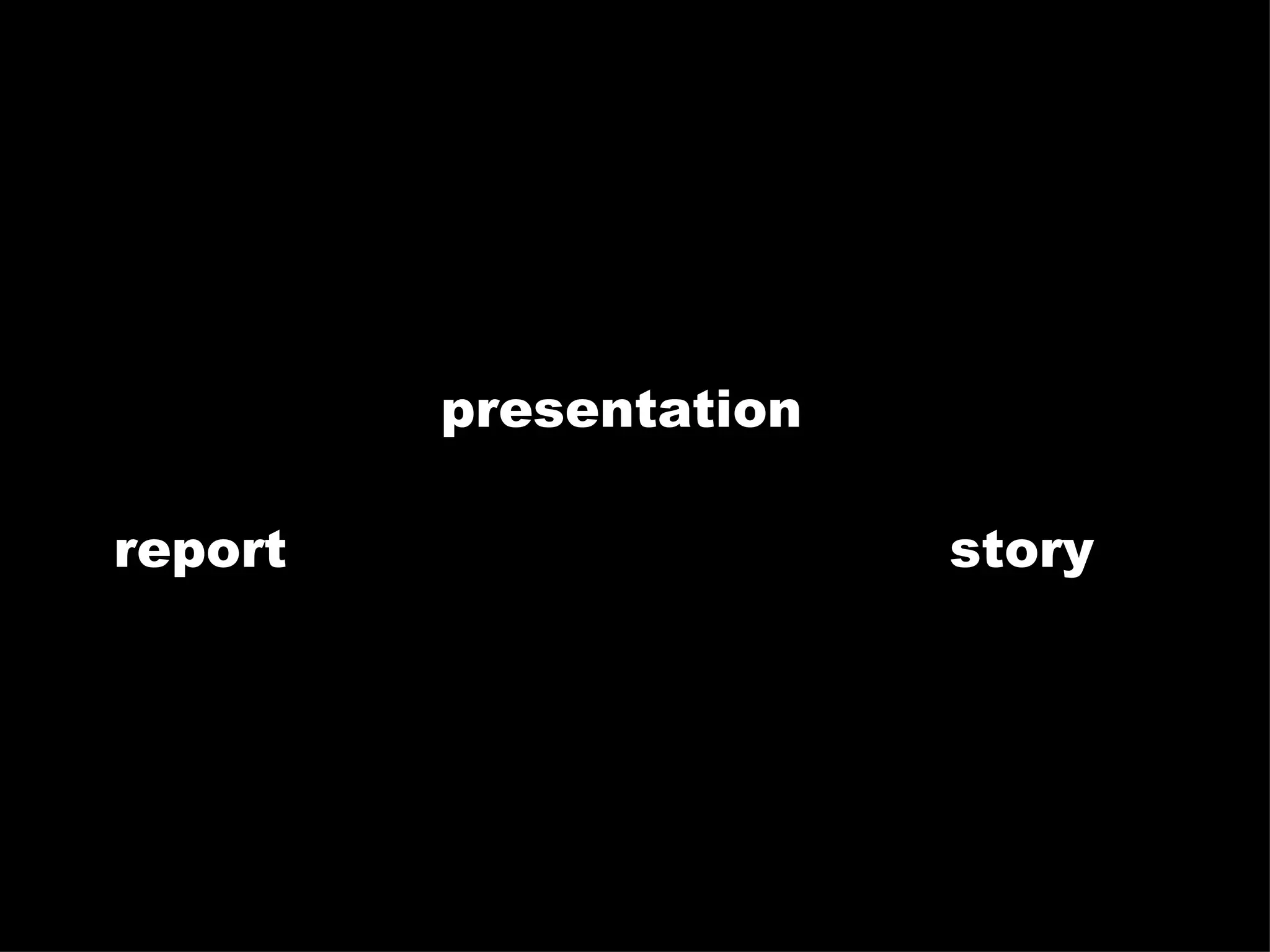 report story presentation 