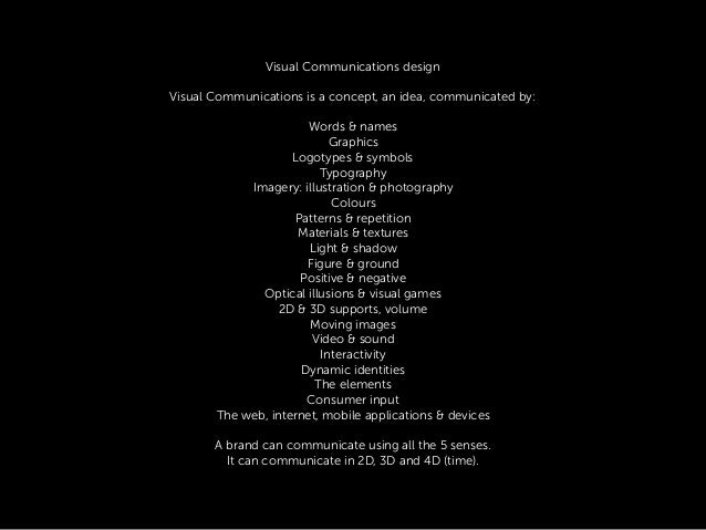 visual communications design