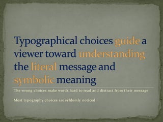Typography In Visual Communication Visual communication and typography | PDF