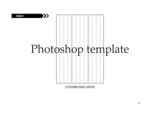 STAGE 2
FUELING THE FIRE




             Photoshop template


                   3 COLUMN PAGE LAYOUT



                                          30
 