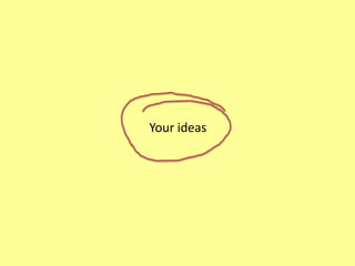 Your ideas
 