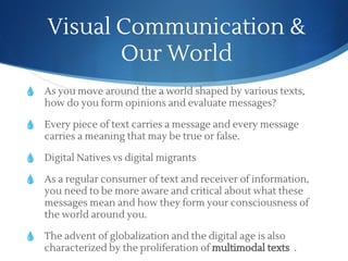 Move Communication Visual Visual Communication - PURPOSIVE COMMUNICATION.pptx. | PDF