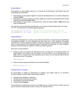 Visual Basic 6.0 | PDF