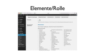 Elemente/Rolle
 