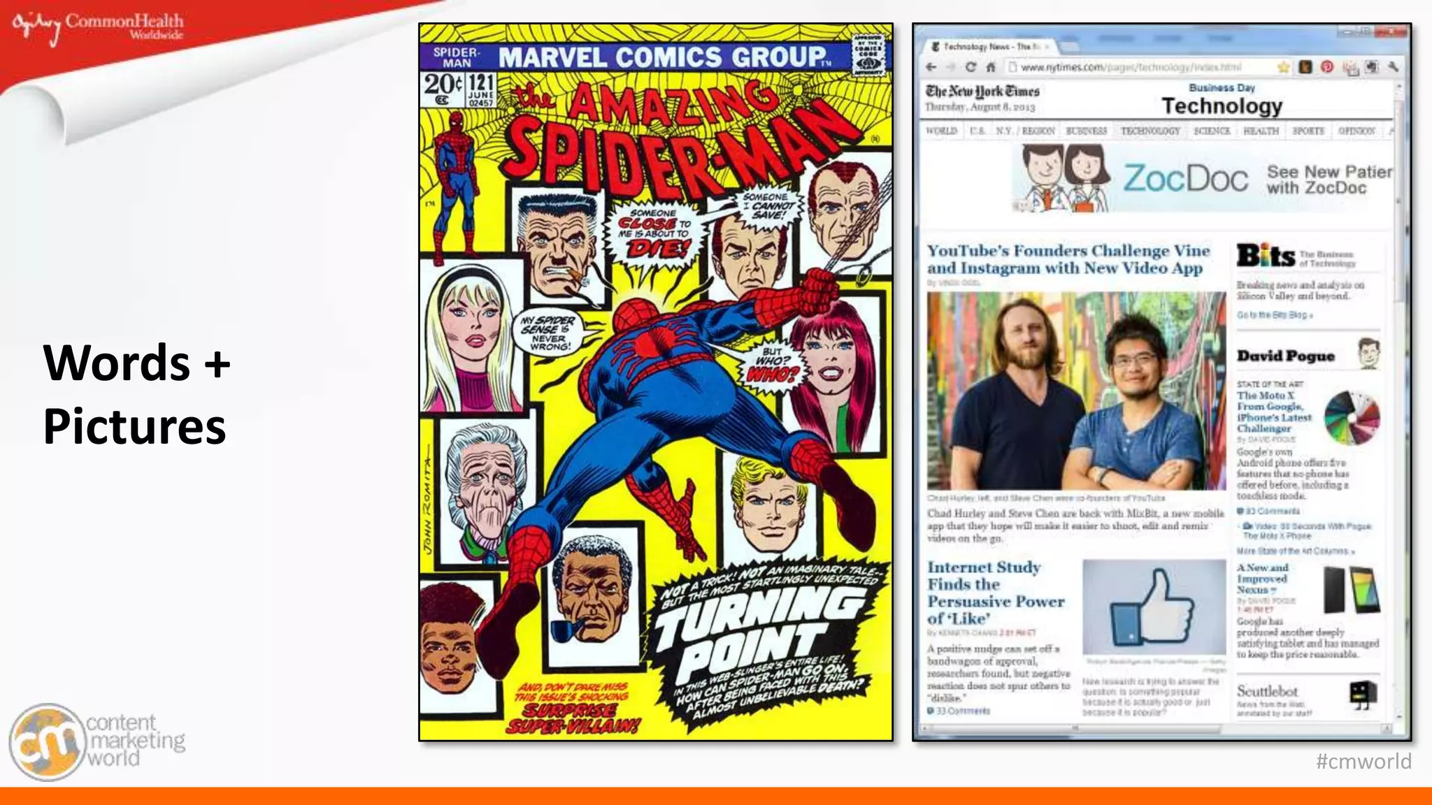 #cmworld
Words +
Pictures
 