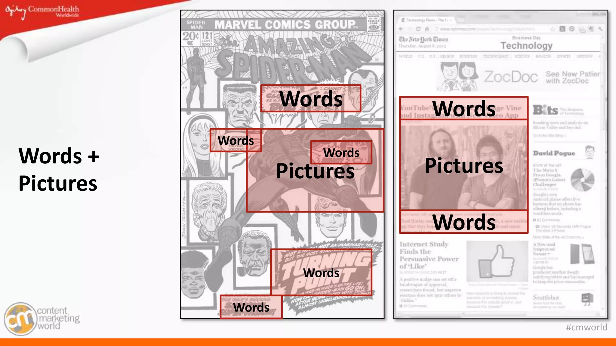 #cmworld
Words +
Pictures
Words
Pictures
Words
Words
Pictures
Words
Words
Words
Words
 