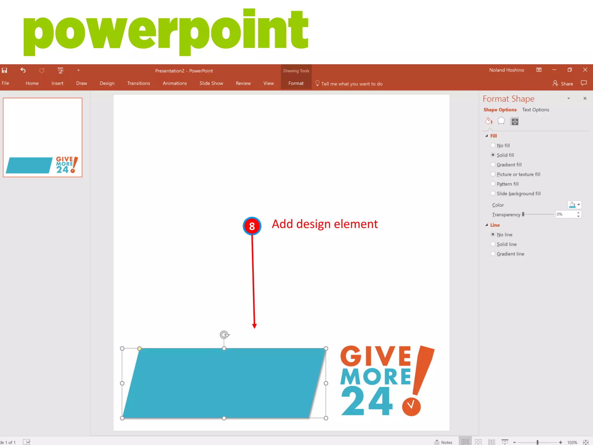 Add design element8
powerpoint
 