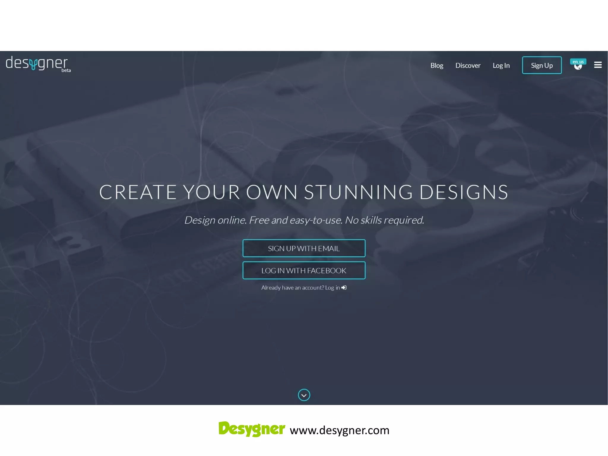 Desygner www.desygner.com
 