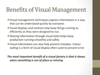 visual control and management.ppt | Business | Business and Finance