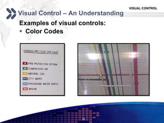 Visual Management Colour Code Visual Controls - Mieruka | PPTX