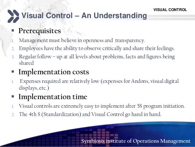 VISUAL CONTROLS - Mieruka