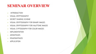 Visual cryptography | PPTX