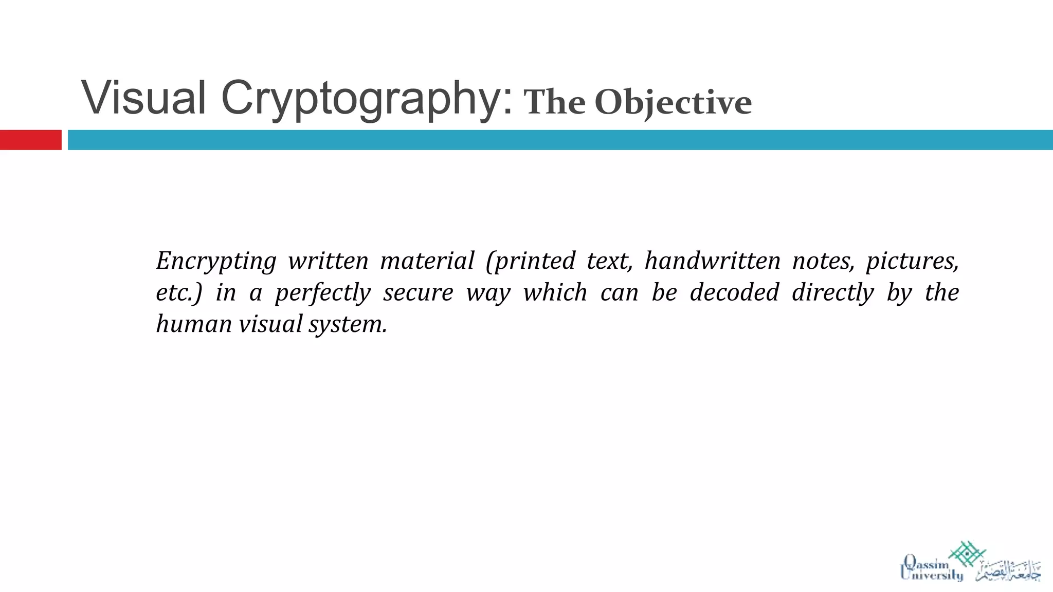 Visual Cryptography | PPTX