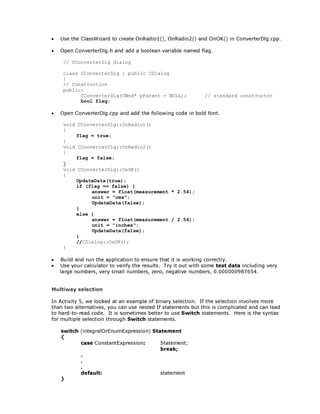 Visual C++ tutorial | PDF