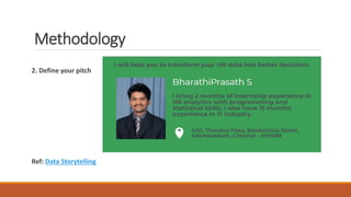 Methodology
2. Define your pitch
Ref: Data Storytelling
 