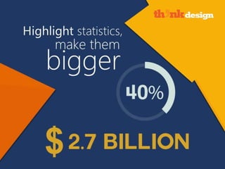 Highlight statistics, make them bigger
 