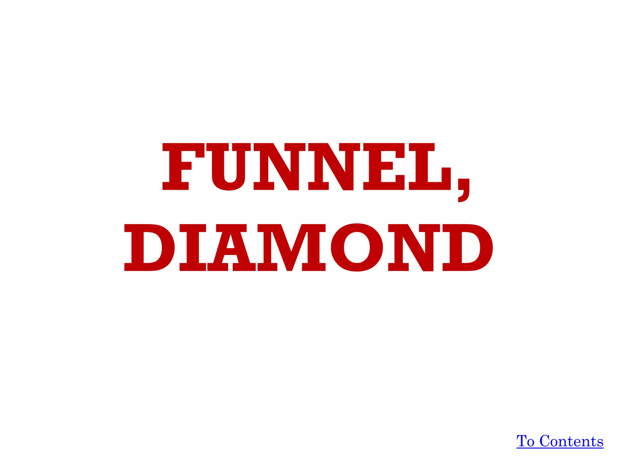 FUNNEL,
DIAMOND
To Contents
 