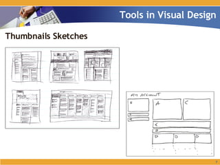 Thumbnails Sketches Tools in Visual Design 