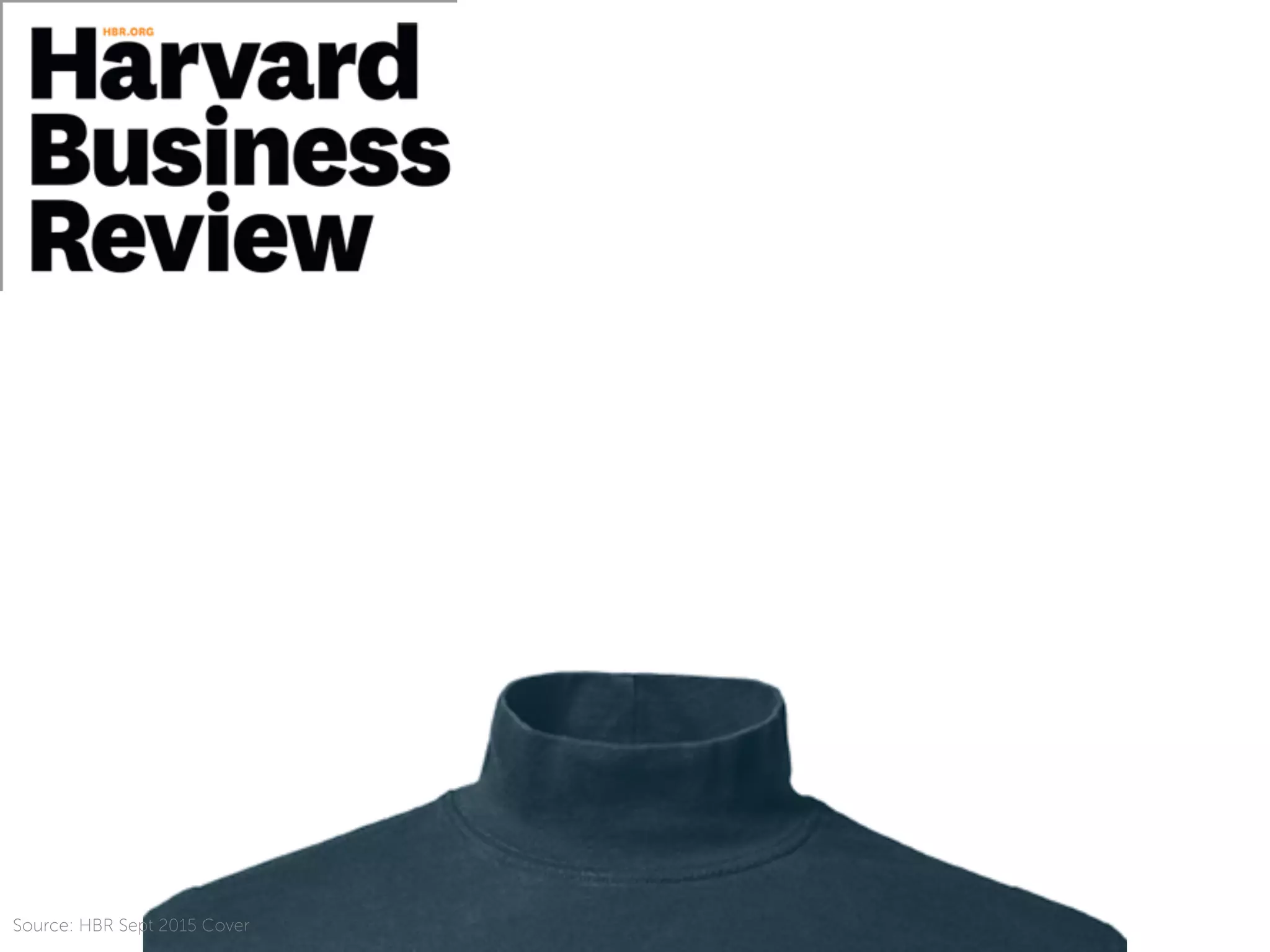 Source: HBR Sept 2015 Cover
 