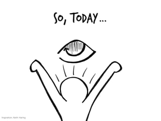 So, Today…
Inspiration, Keith Haring
 