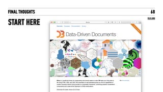 FINAL THOUGHTS
START HERE
68
D3JS.ORG
 