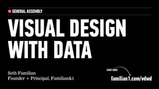 Seth Familian
Founder + Principal, Familian&1
VISUAL DESIGN
WITH DATA
START HERE!
familian1.com/vdwd
 