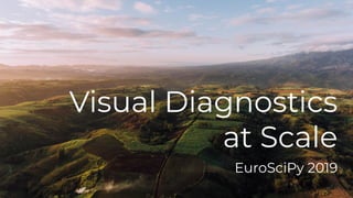 Visual Diagnostics
at Scale
EuroSciPy 2019
 
