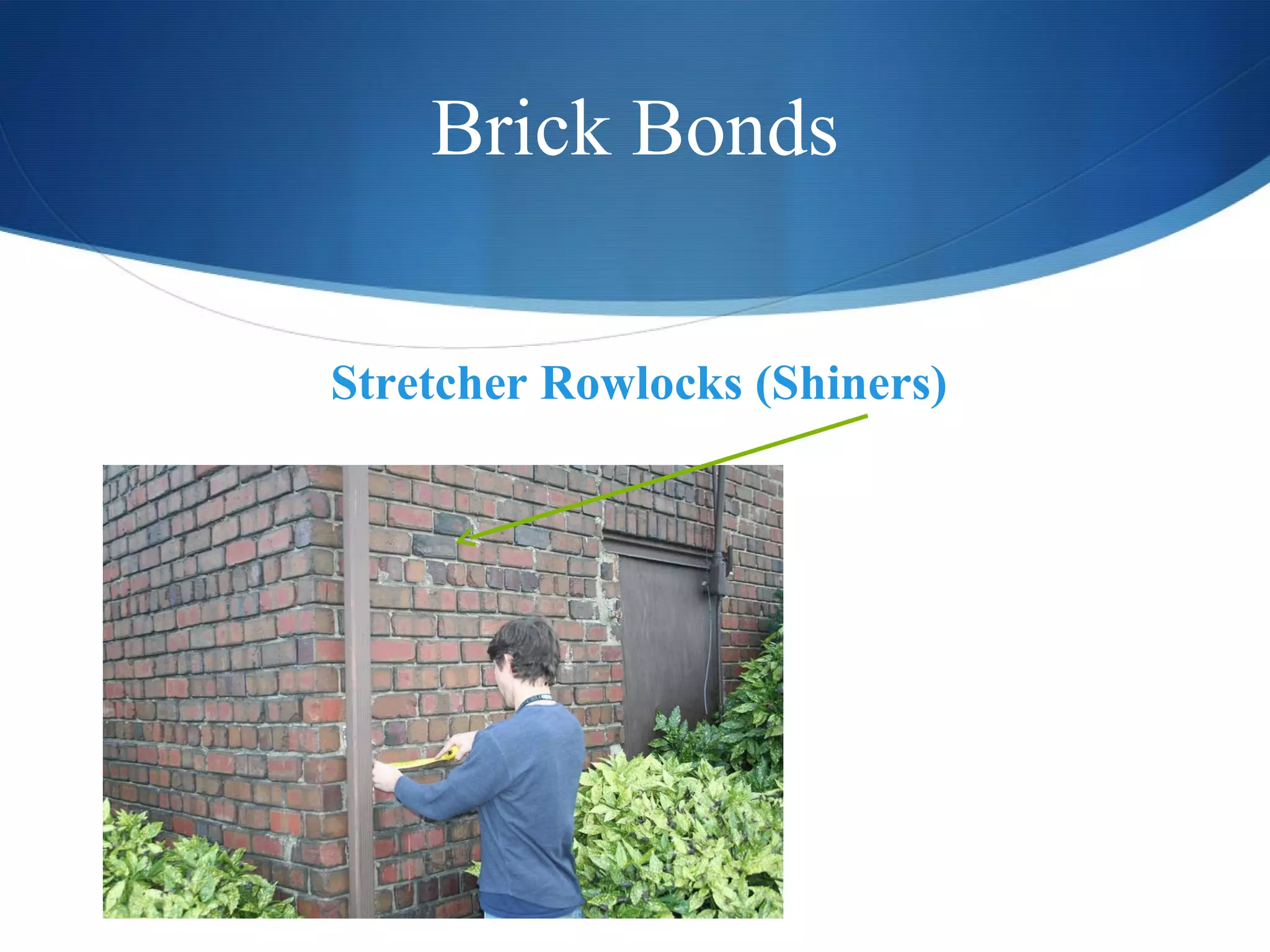 Brick Bonds Stretcher Rowlocks (Shiners) 