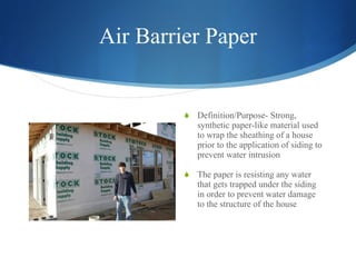Air Barrier Paper ,[object Object],[object Object]