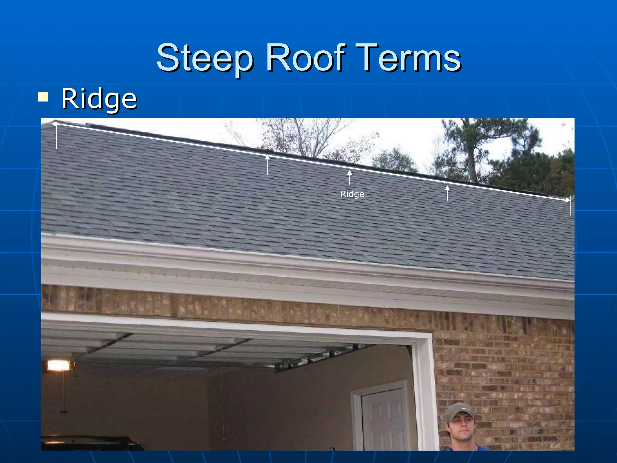 Steep Roof Terms Ridge Ridge 