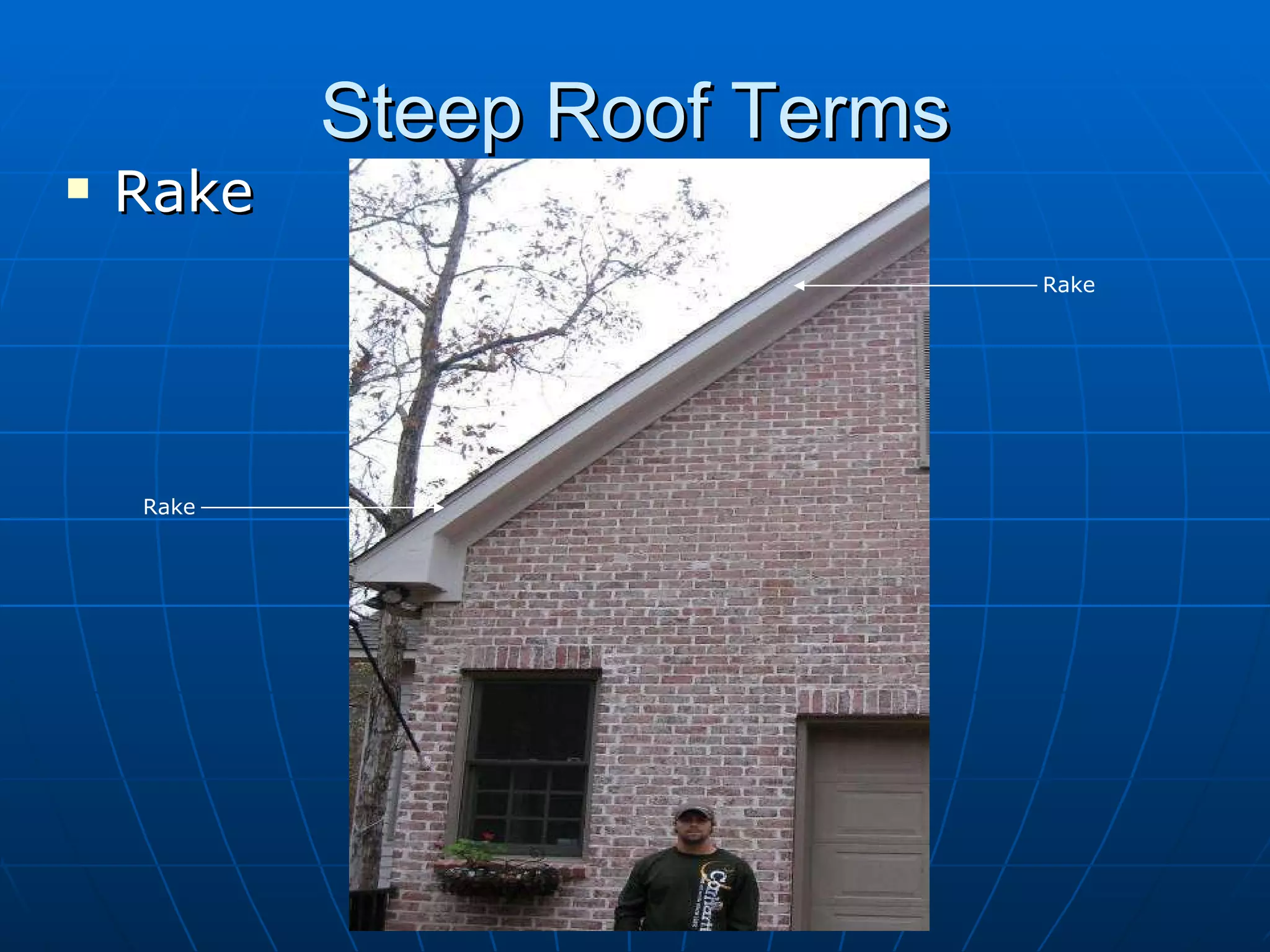 Steep Roof Terms Rake Rake Rake 