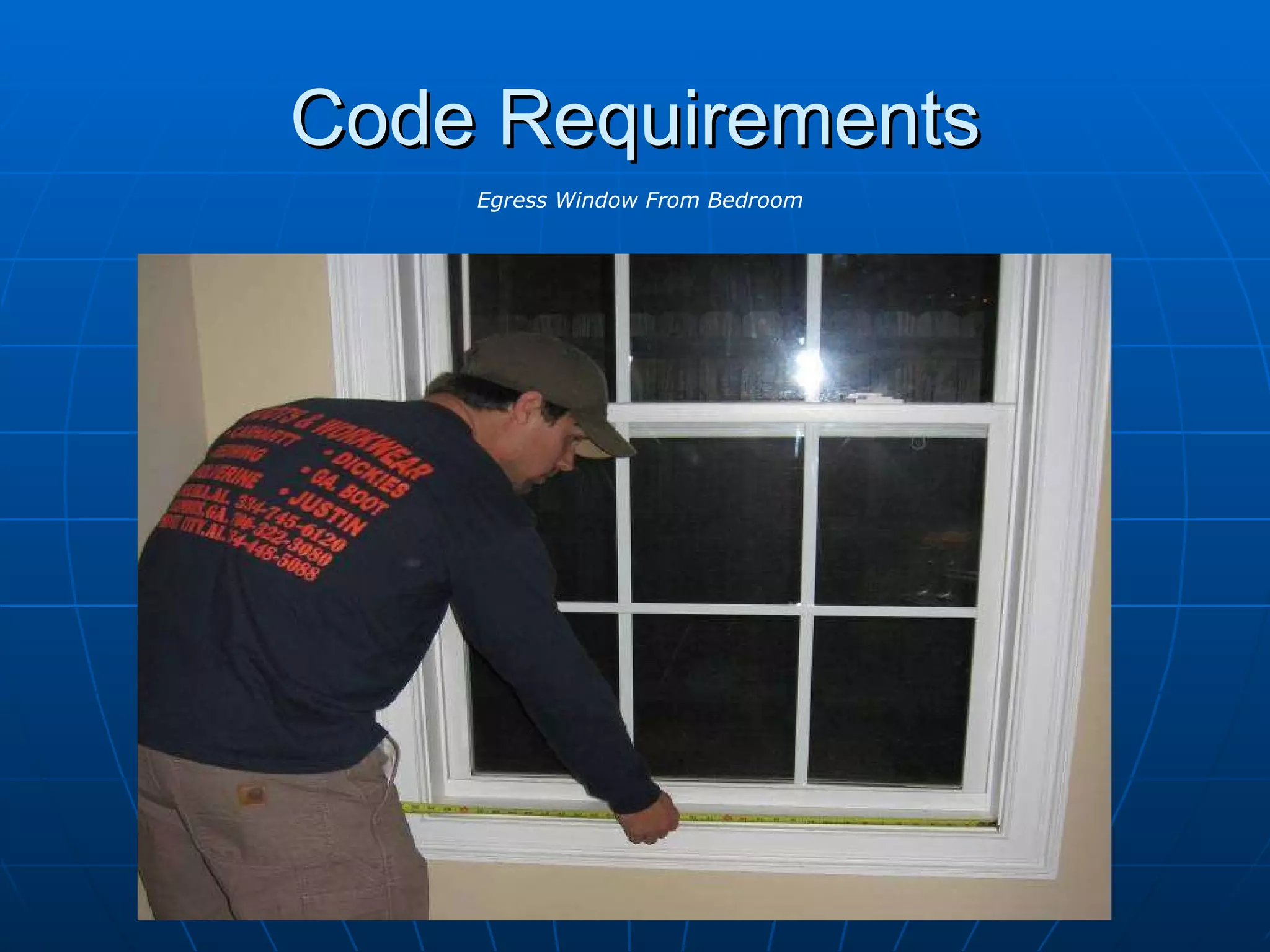 Code Requirements Egress Window From Bedroom 